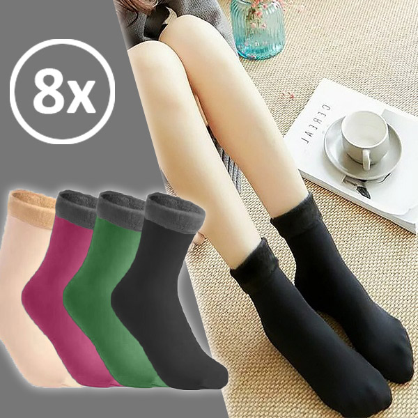 Meias térmicas de veludo (8 pares) | VELVOCKS